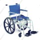 Fauteuil de douche pliant - Grandes roues