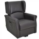 Fauteuil releveur Porto 1 moteur - PVC/Polyester Chocolat