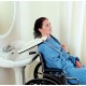Plateau lave tête pour fauteuil roulant