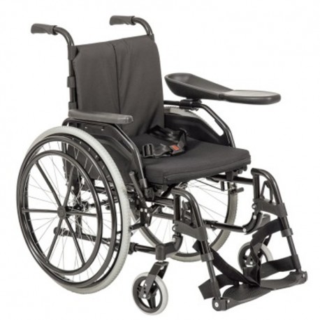 Fauteuil roulant double main courante